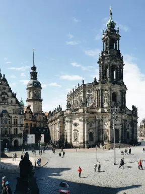 Foto einer Stadt in Sachsen .