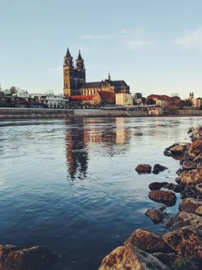 Foto einer Stadt in Sachsen-Anhalt .